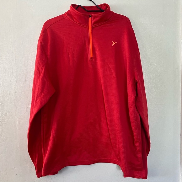 Old Navy Active Red Quarter Zip Pullover Athletic Top Men’s Size XXL - Picture 7 of 7